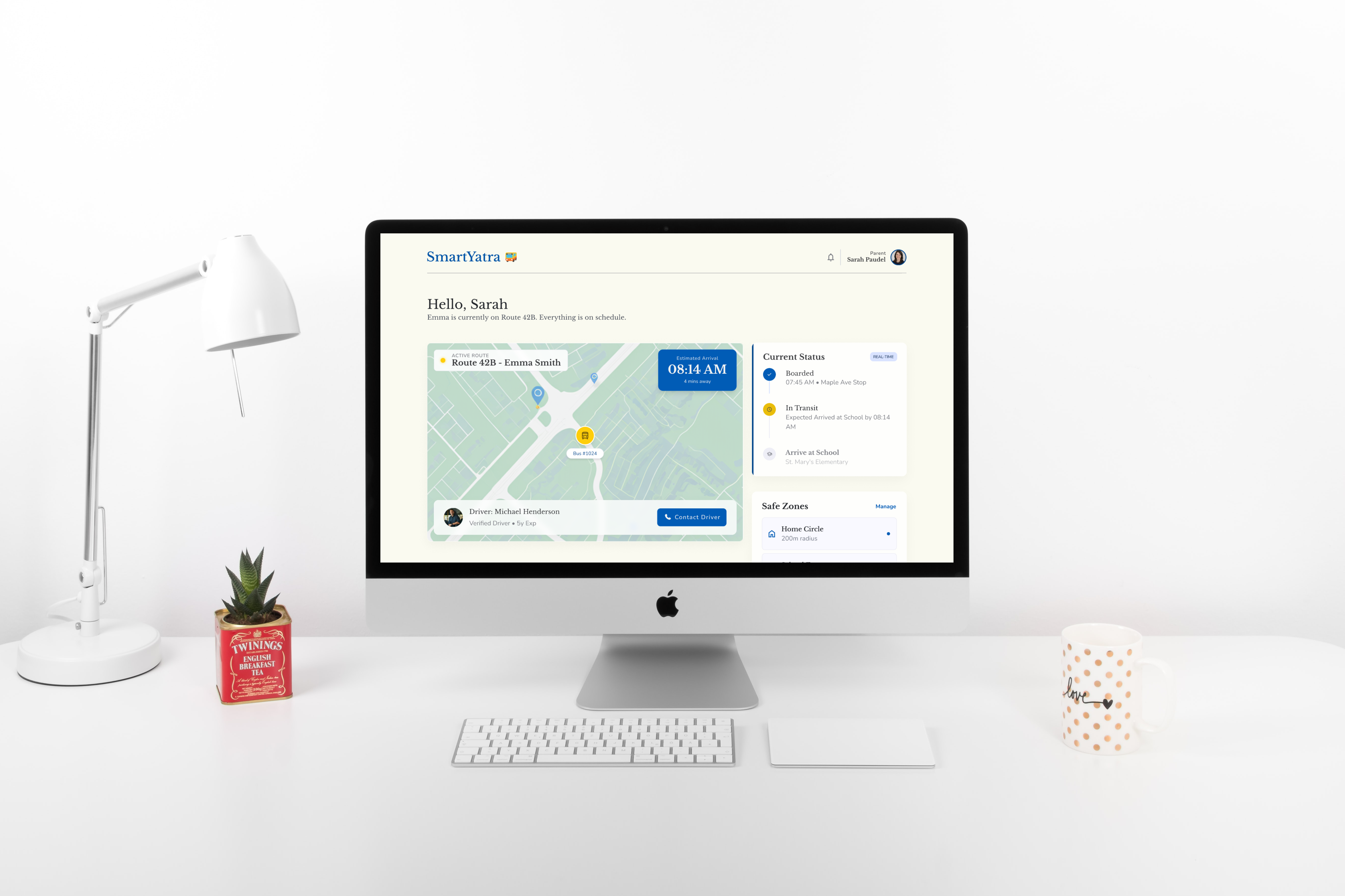 Parent Dashboard Mockup